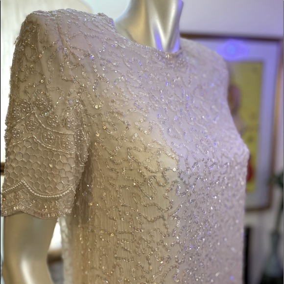 New Brilliante BY JA Dress 100% Silk Size Small Retro Vintage Inspired - Picture 7 of 12